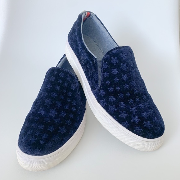 Tommy Hilfiger Shoes - Tommy Hilfiger Velvet‎ Blue Star Slip On Shoes